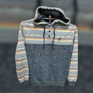 Hooey Multicolor Striped Hoodie